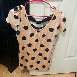 ladies blouse not really tan more peachy cream